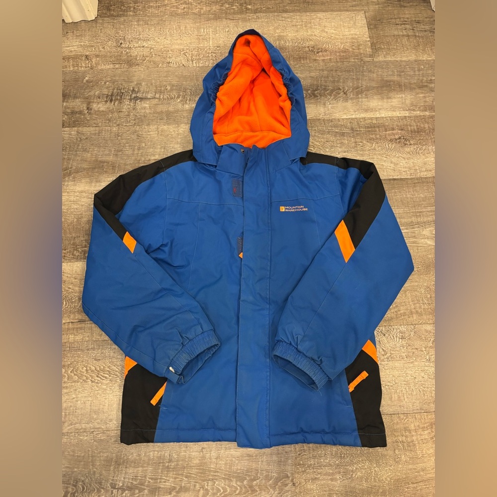 Mountain Warehouse Blue and Orange Kids Jacket
